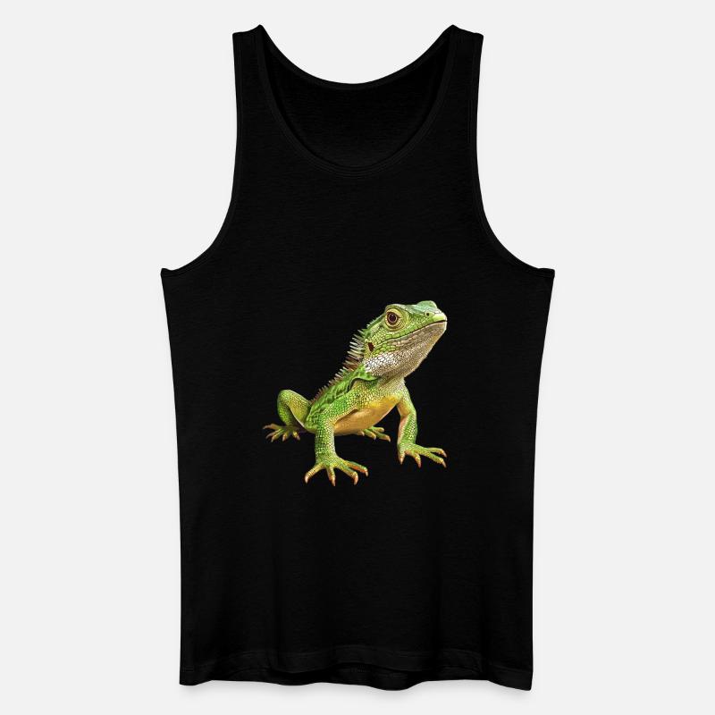 Eidechsen Eidechse - Männer Bio Tank Top - Schwarz