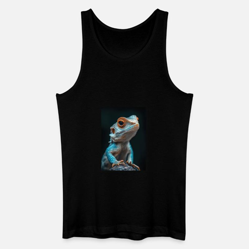 Eidechsen Eidechse - Männer Bio Tank Top - Schwarz