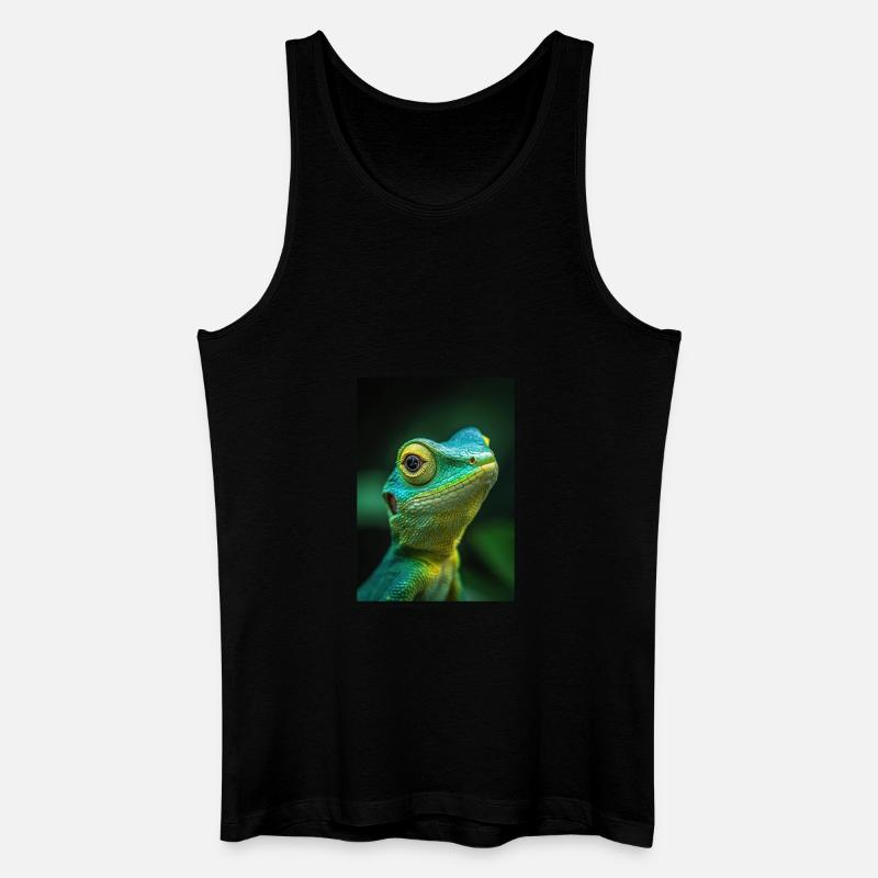 Eidechsen Eidechse - Männer Bio Tank Top - Schwarz