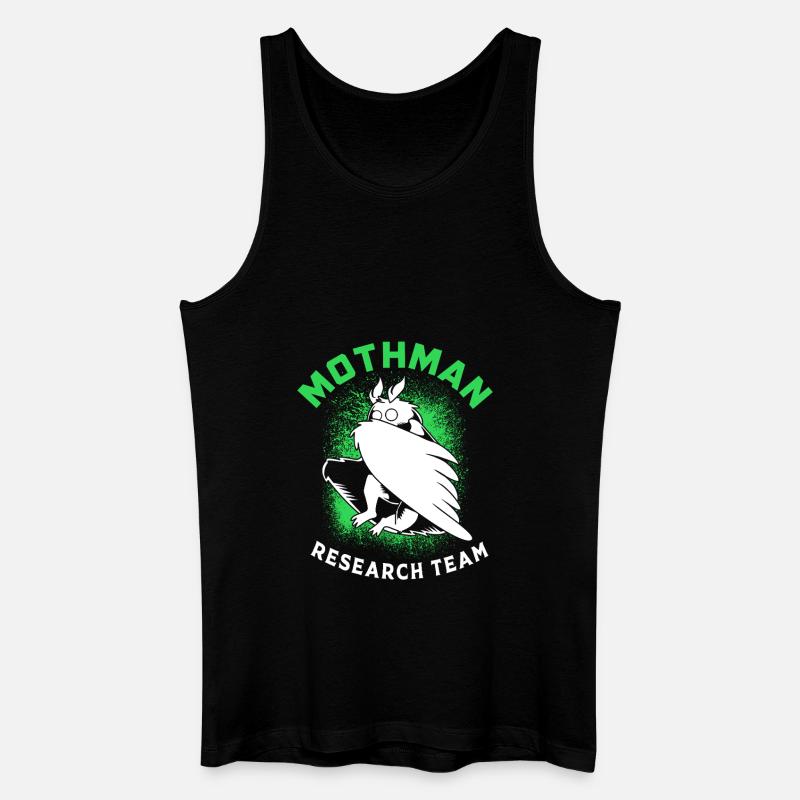 Mottenmann - Männer Bio Tank Top - Schwarz