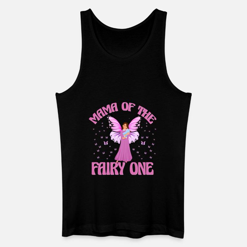 Mama der Fee Eins - Männer Bio Tank Top - Schwarz