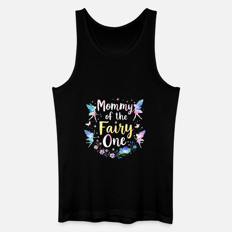Mama der Fee - Männer Bio Tank Top - Schwarz