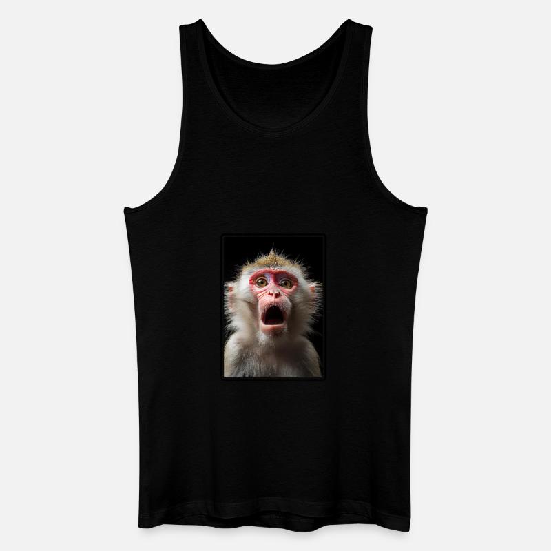 Makaken Makake - Männer Bio Tank Top - Schwarz