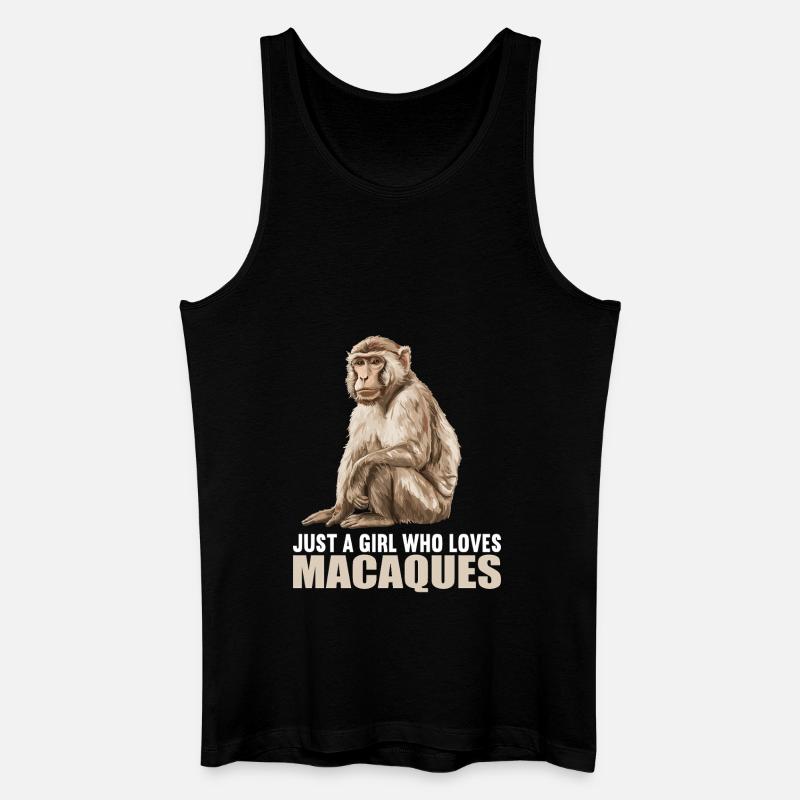 Makaken Makake - Männer Bio Tank Top - Schwarz