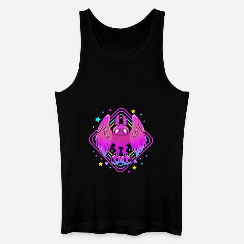 Mottenmann - Männer Bio Tank Top - Schwarz