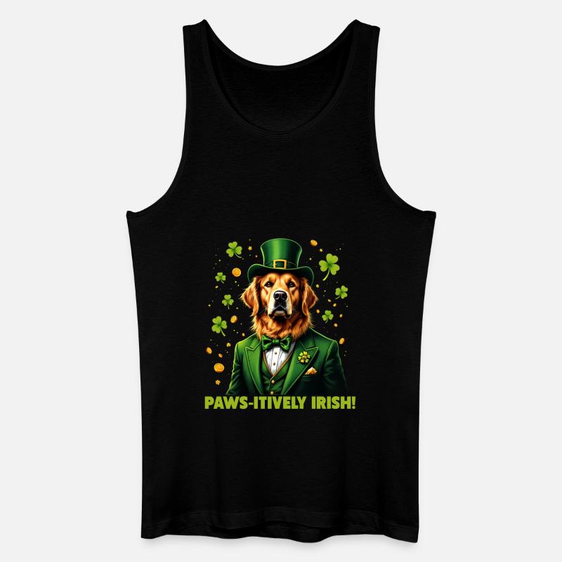 Pfoten-itiv irisch - Männer Bio Tank Top - Schwarz