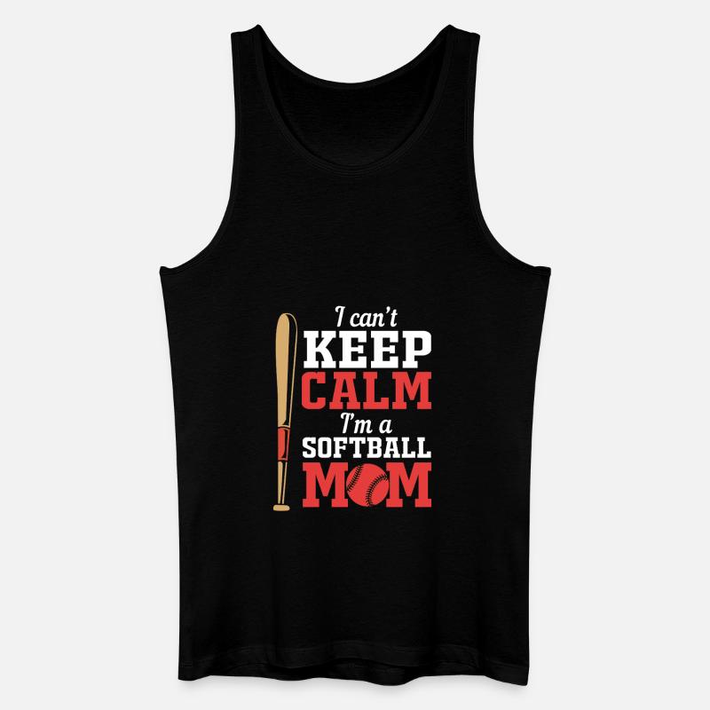 Softball Mutter Softball Mama - Männer Bio Tank Top - Schwarz
