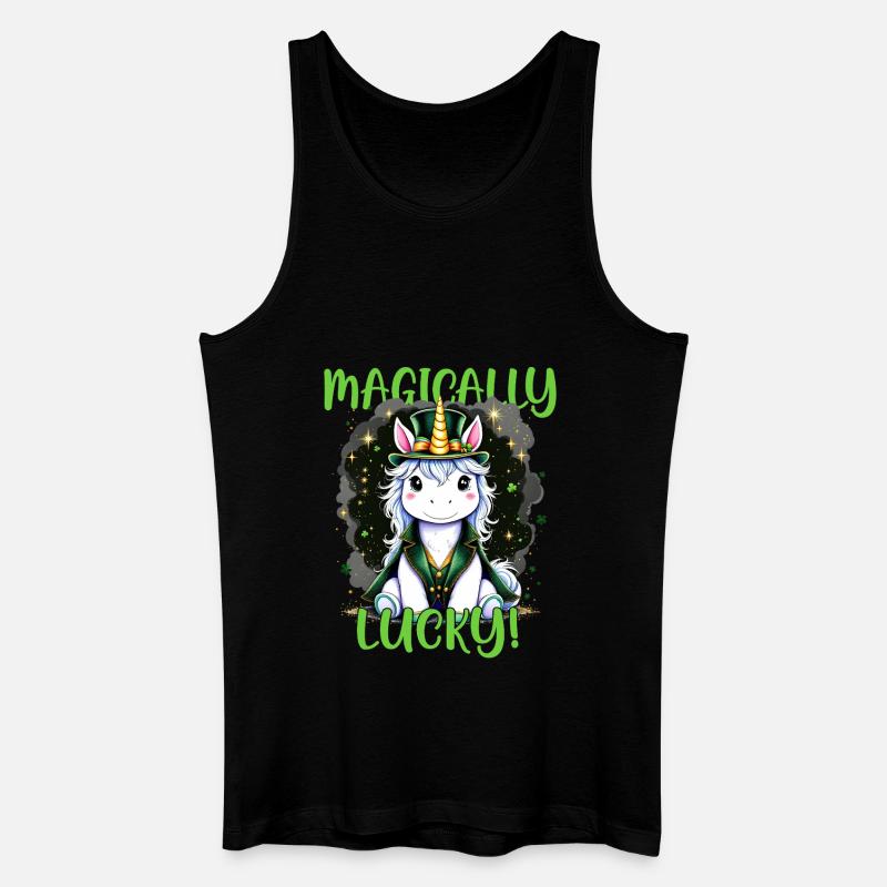 Magisches Glück - Männer Bio Tank Top - Schwarz