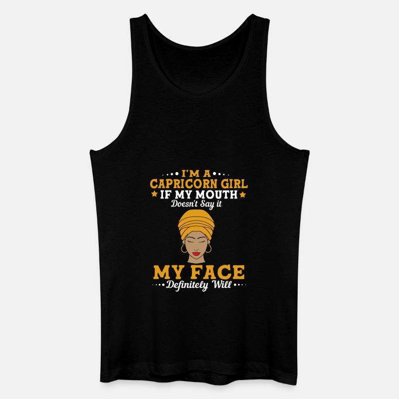 Sternzeichen Steinbock - Männer Bio Tank Top - Schwarz