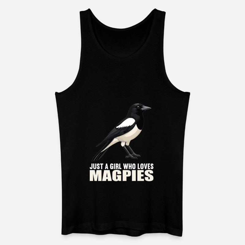 Elstern Elster - Männer Bio Tank Top - Schwarz