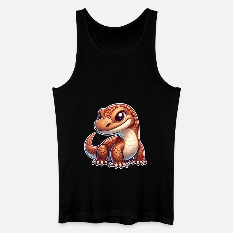 Komodo Dragon - Männer Bio Tank Top - Schwarz