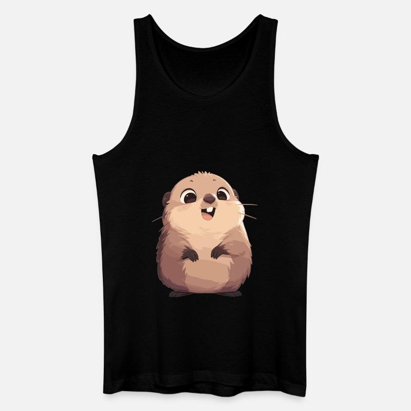 Murmeltiere Murmeltier - Männer Bio Tank Top - Schwarz