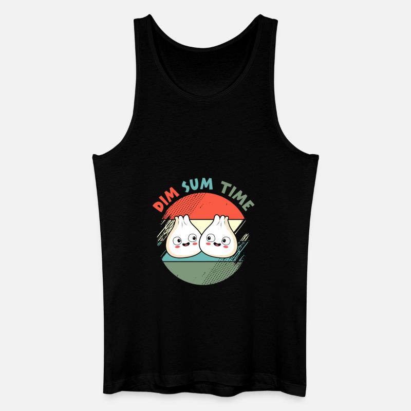 Dim Sum - Männer Bio Tank Top - Schwarz