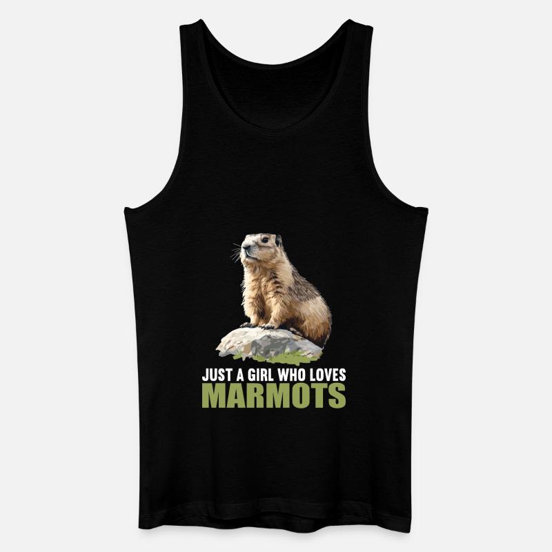 Murmeltiere Murmeltier - Männer Bio Tank Top - Schwarz