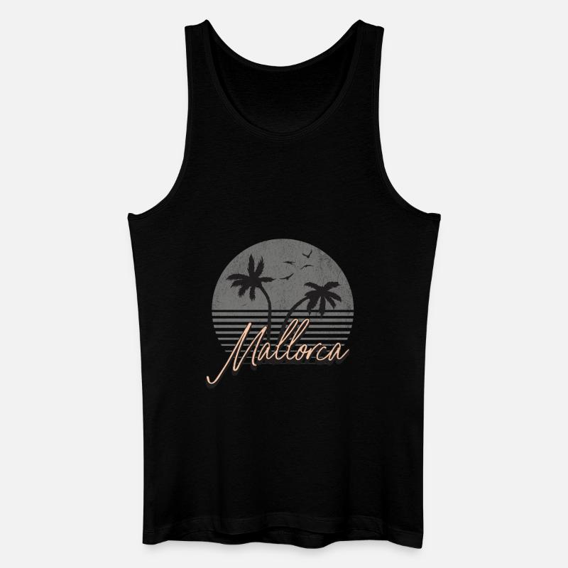 Mallorca - Männer Bio Tank Top - Schwarz