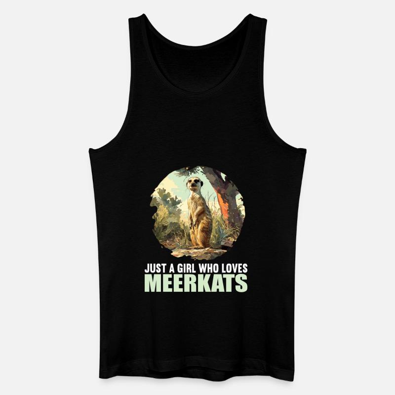 Meerkat Erdmännchen - Männer Bio Tank Top - Schwarz