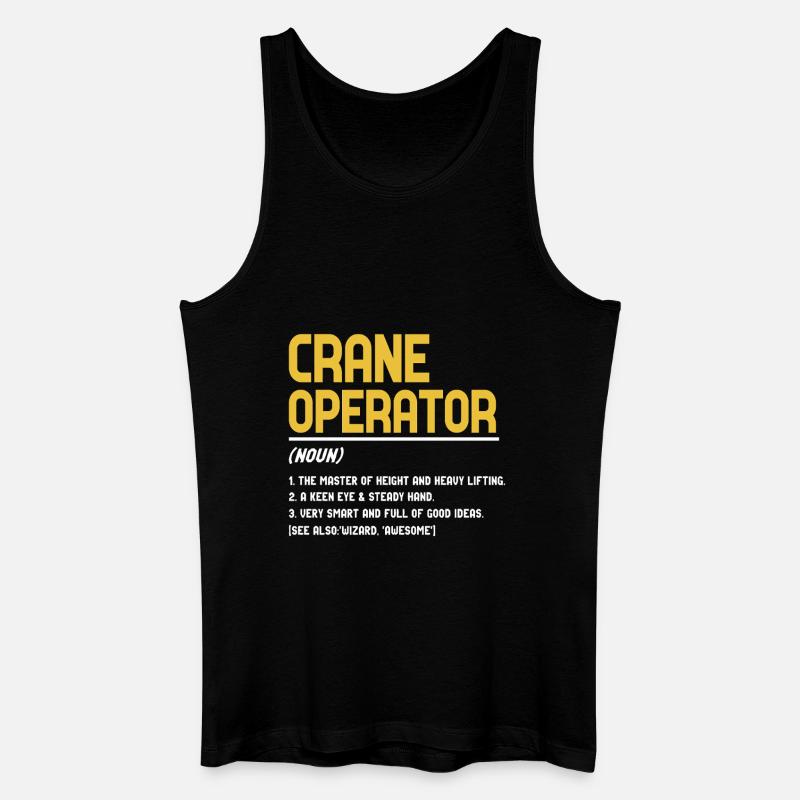 Kranführer Definition - Männer Bio Tank Top - Schwarz