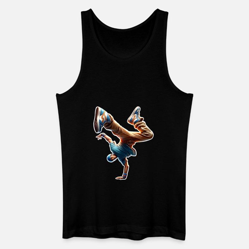 Breakdance - Männer Bio Tank Top - Schwarz