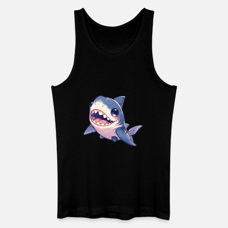 Haie Hai - Männer Bio Tank Top - Schwarz