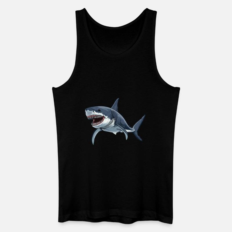 Requins Requin - Débardeur bio Homme - noir