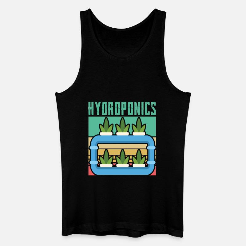 Hydroponik - Männer Bio Tank Top - Schwarz