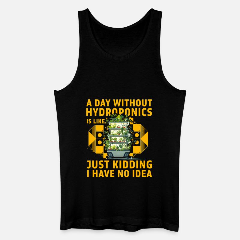 Hydroponik - Männer Bio Tank Top - Schwarz