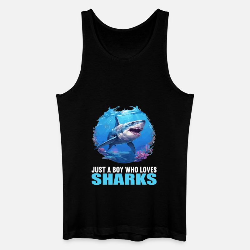 Requins Requin - Débardeur bio Homme - noir