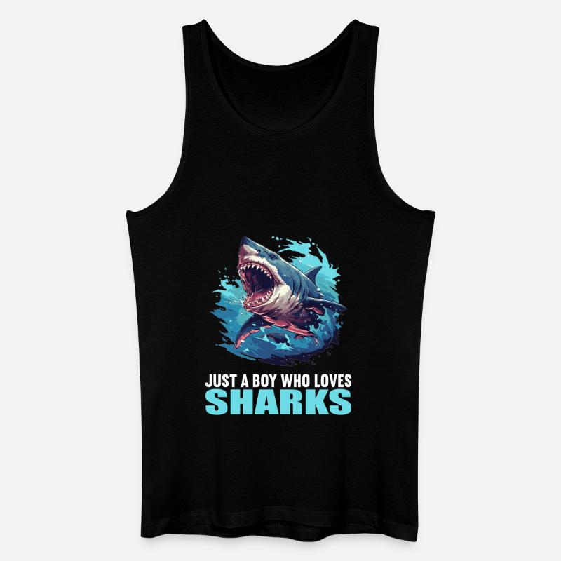 Requins Requin - Débardeur bio Homme - noir