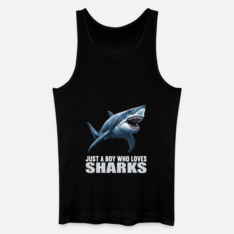 Requins Requin - Débardeur bio Homme - noir