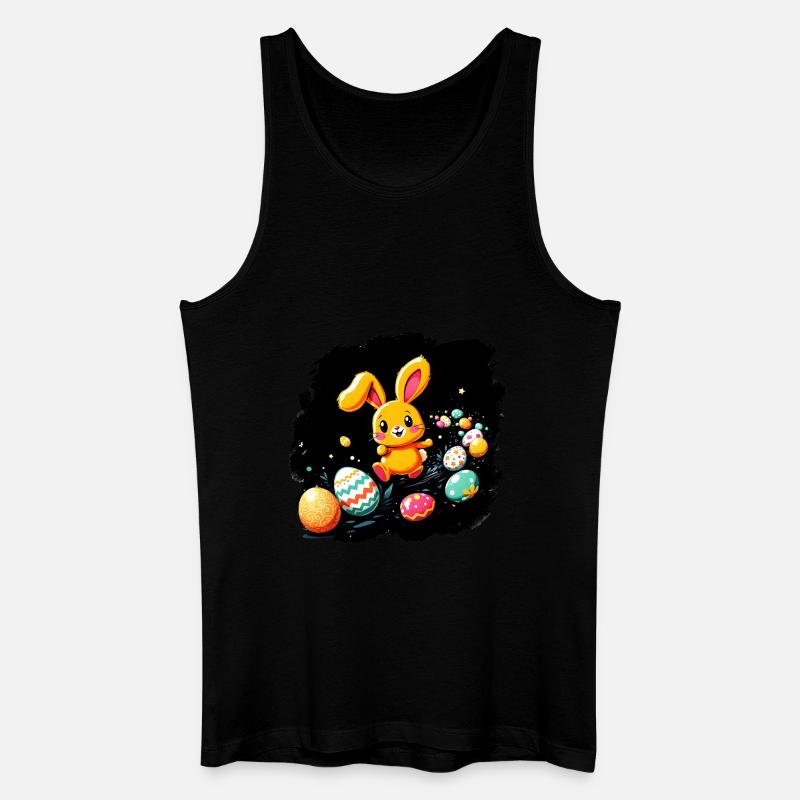 Osterhase - Männer Bio Tank Top - Schwarz