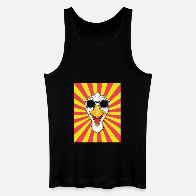 Gans - Männer Bio Tank Top - Schwarz