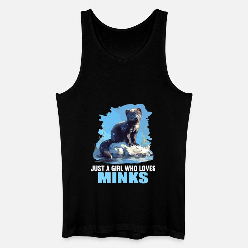 Nerze Nerz - Männer Bio Tank Top - Schwarz