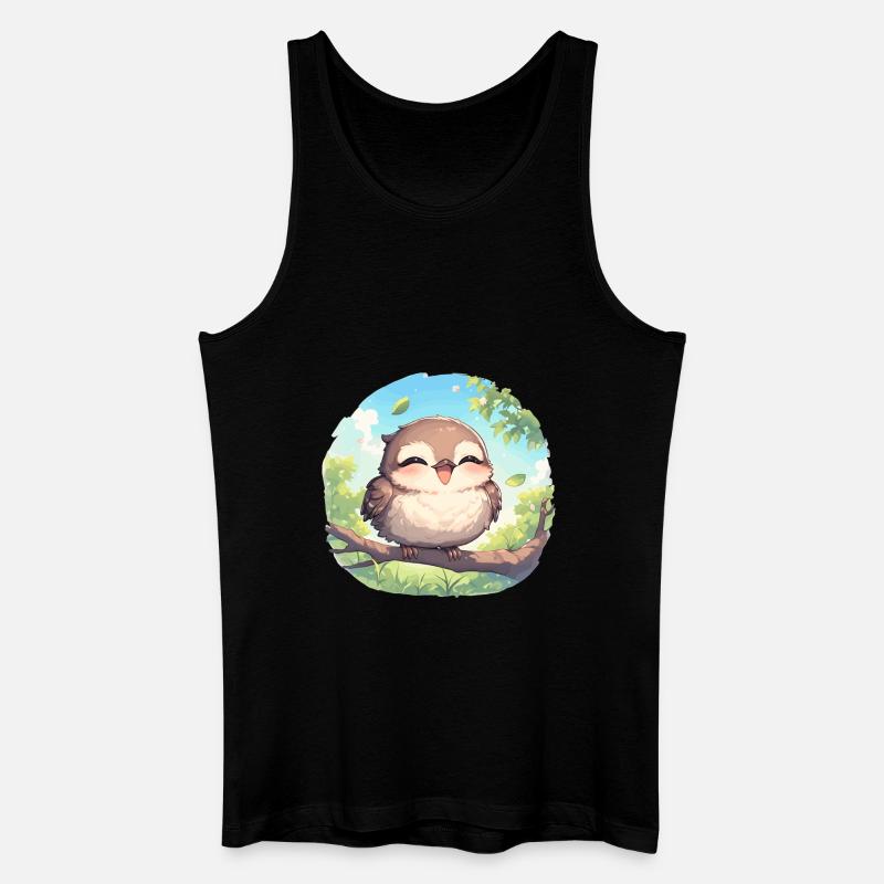 Spottdrosseln Spottdrossel - Männer Bio Tank Top - Schwarz