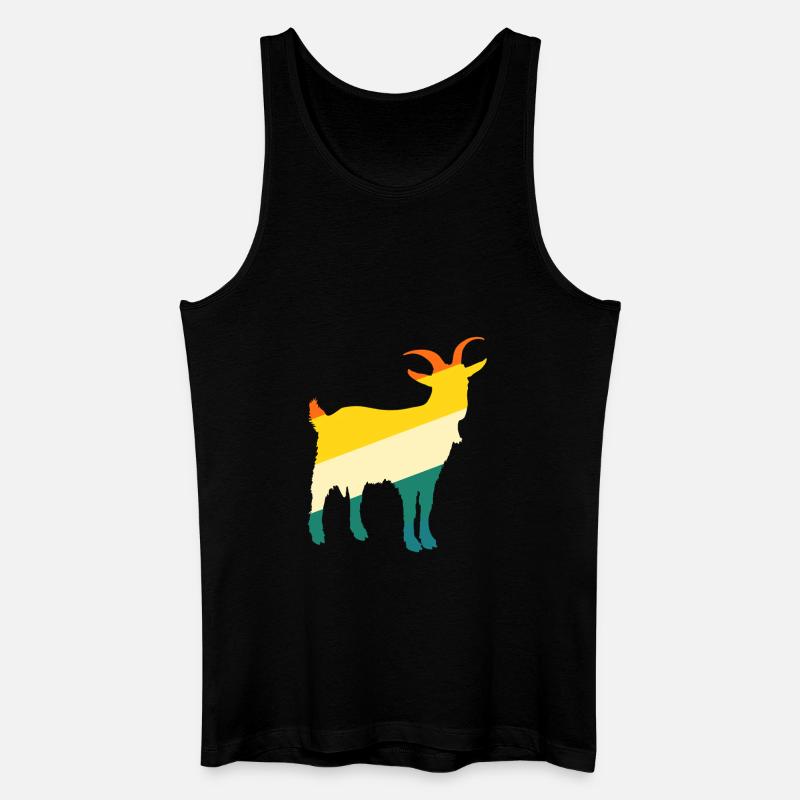 Ziegen - Männer Bio Tank Top - Schwarz