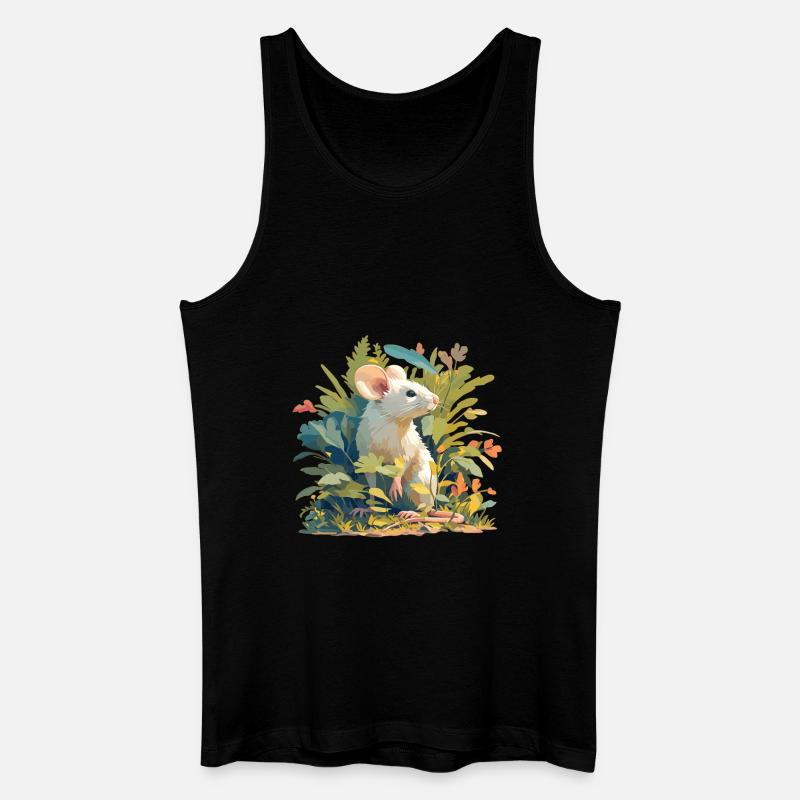 Mäuse Maus - Männer Bio Tank Top - Schwarz