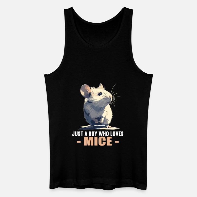 Mäuse Maus - Männer Bio Tank Top - Schwarz