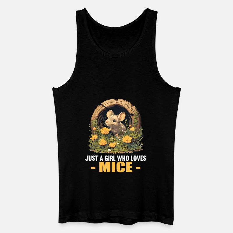 Mäuse Maus - Männer Bio Tank Top - Schwarz