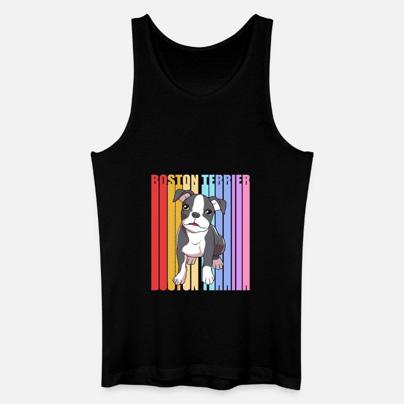 Boston Terrier - Männer Bio Tank Top - Schwarz