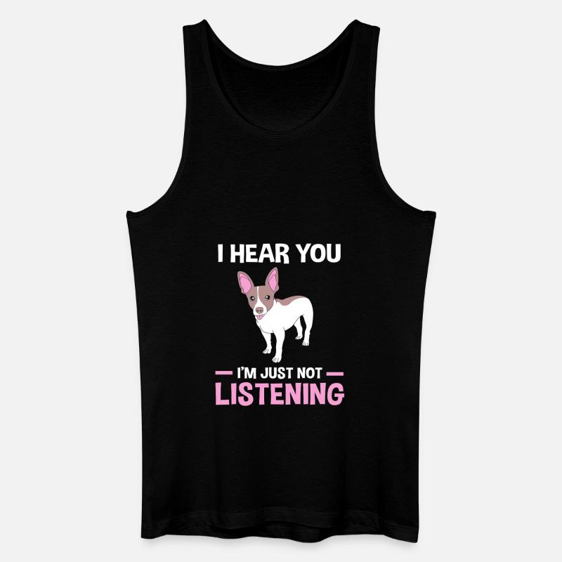 Rat Terrier - Männer Bio Tank Top - Schwarz