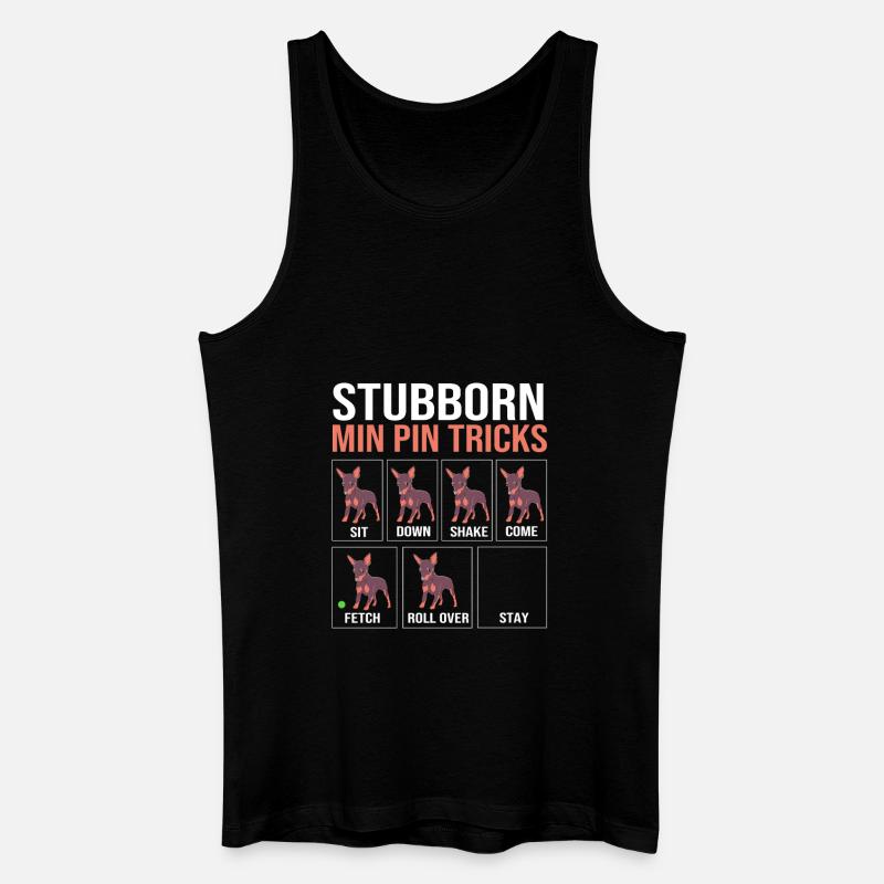 Zwergpinscher - Männer Bio Tank Top - Schwarz