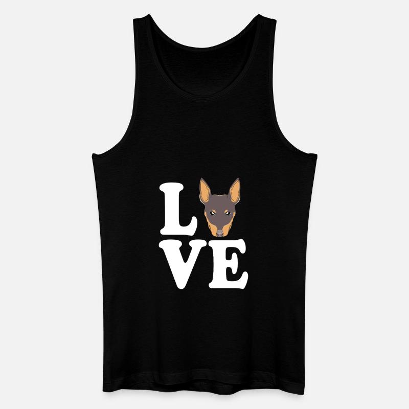 Zwergpinscher - Männer Bio Tank Top - Schwarz