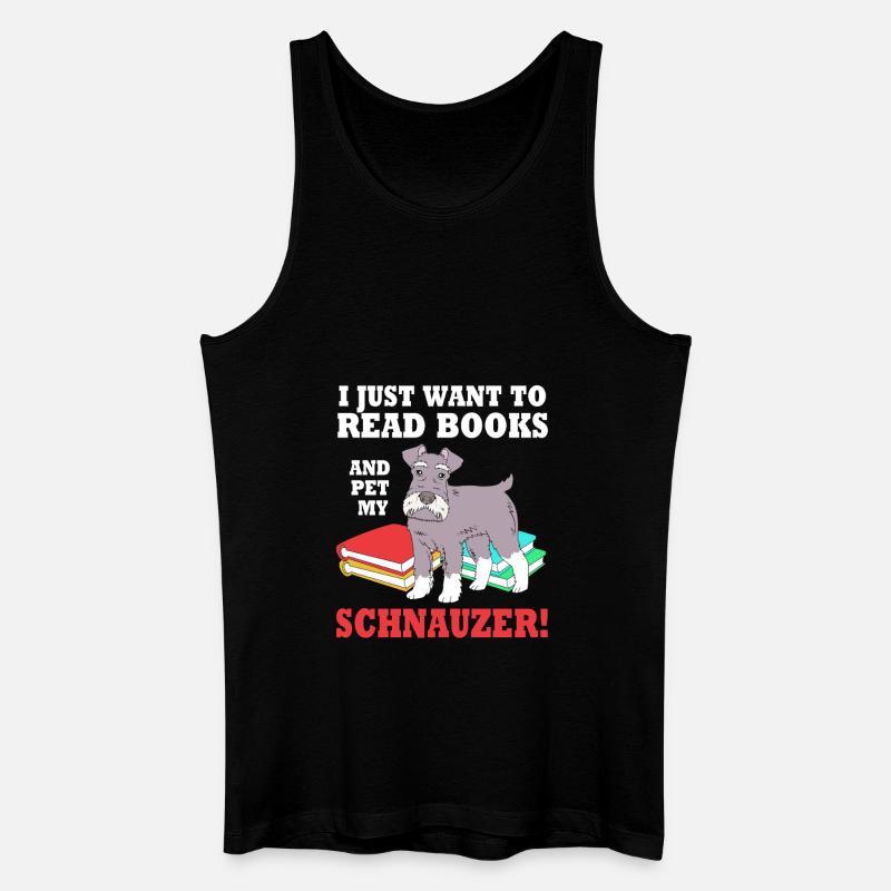 Zwergschnauzer - Männer Bio Tank Top - Schwarz