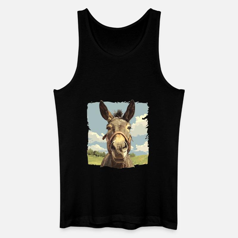 Maultiere Maultier - Männer Bio Tank Top - Schwarz