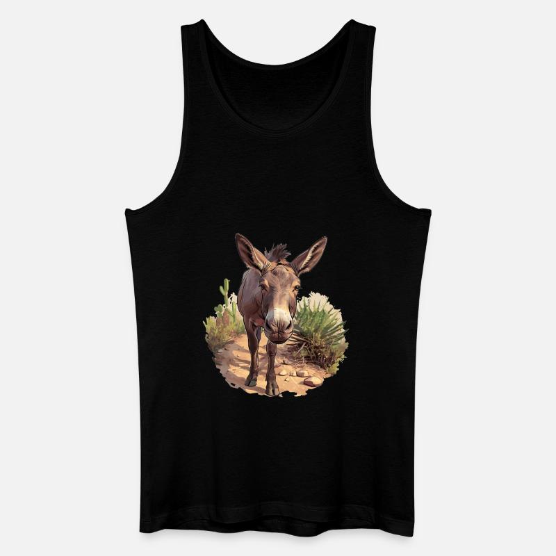 Maultiere Maultier - Männer Bio Tank Top - Schwarz