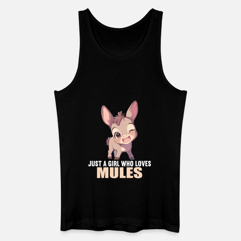 Maultiere Maultier - Männer Bio Tank Top - Schwarz