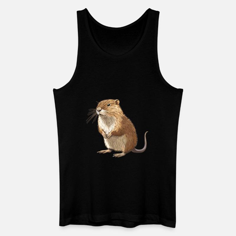 Bisamratten Bisamratte - Männer Bio Tank Top - Schwarz