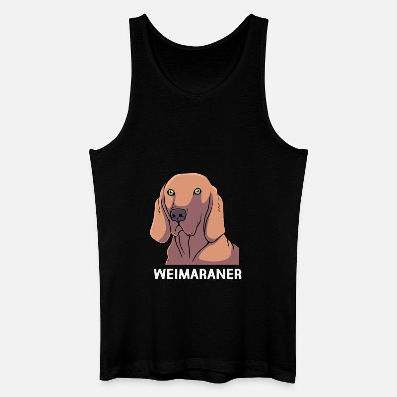 Weimaraner - Männer Bio Tank Top - Schwarz