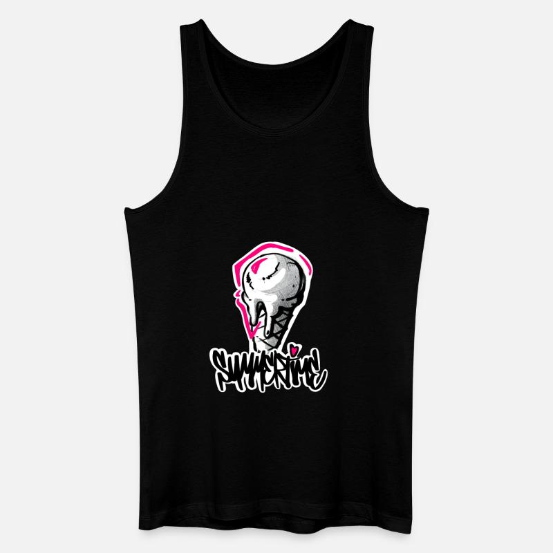 Summertime - Männer Bio Tank Top - Schwarz