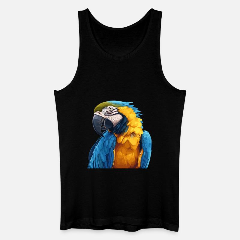 Papageie Papagei - Männer Bio Tank Top - Schwarz