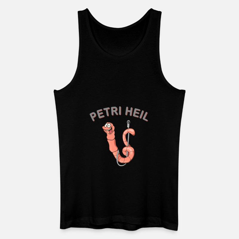 Petri Heil - Männer Bio Tank Top - Schwarz